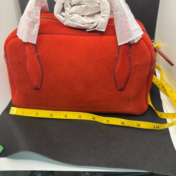 Madewell the medium crossbody bag in Bandana Red suede - Brand New - Never used - Picture 8 of 13